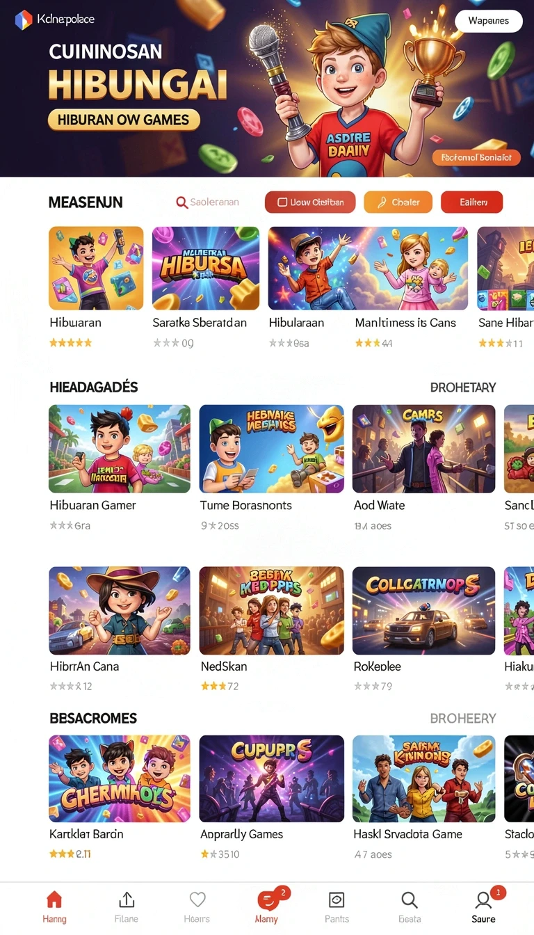 Beragam pilihan permainan menarik dalam aplikasi Download 9399 APK Original untuk Android.