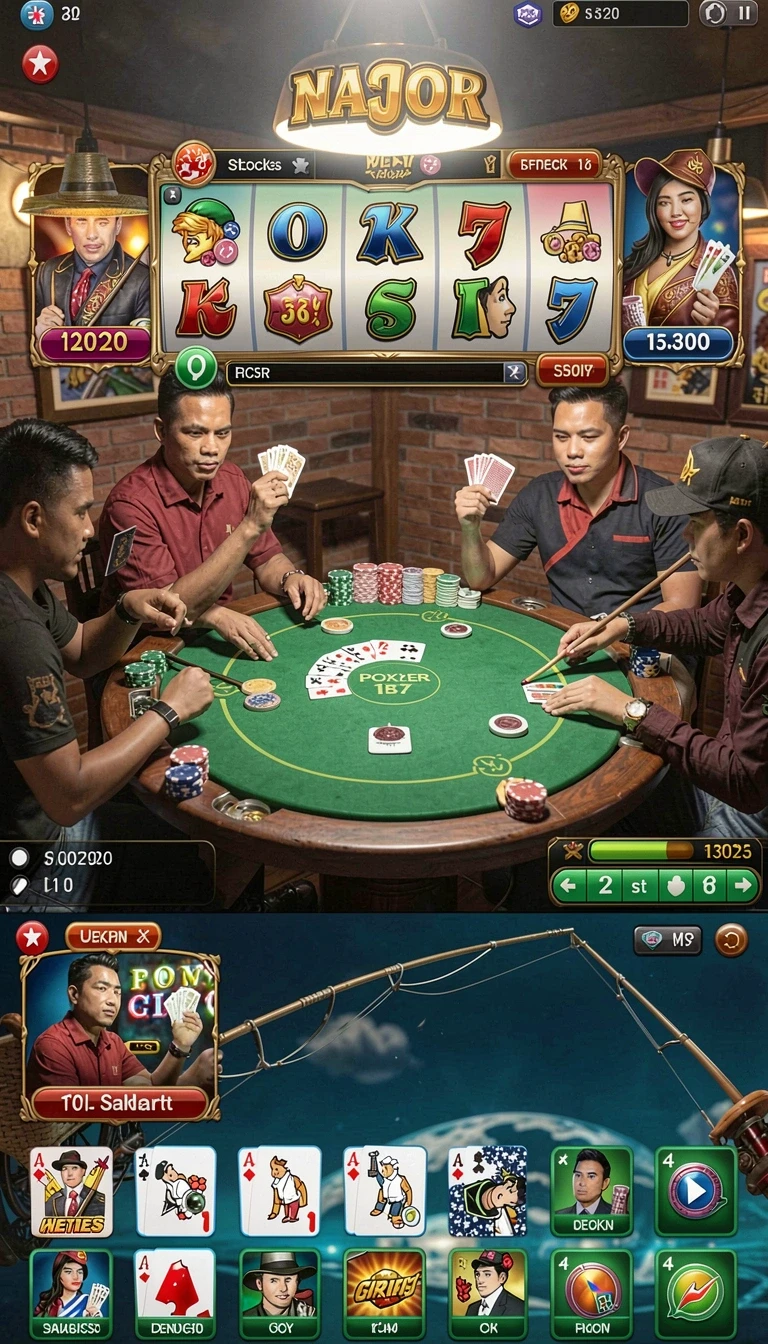 Beragam pilihan permainan menarik dalam aplikasi Cara Download dan Instal coo77 di Android.